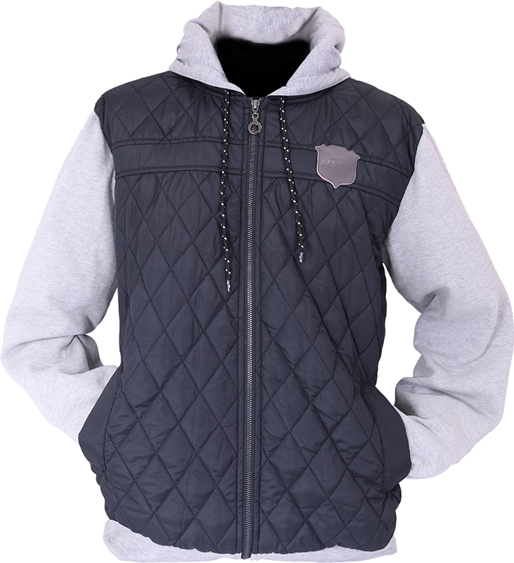 Mac's Merch Quilted Hoodie Front Photo