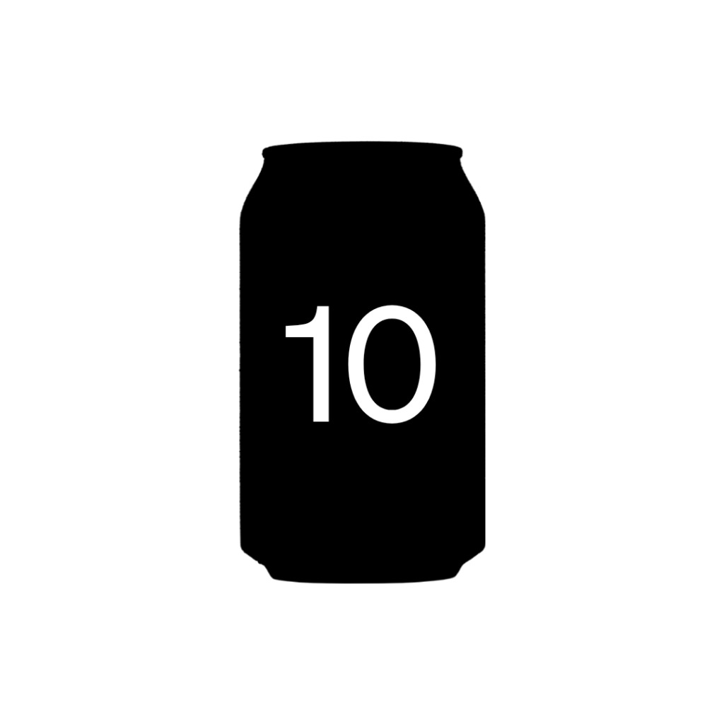 Countdown number 10 on a black background, centered